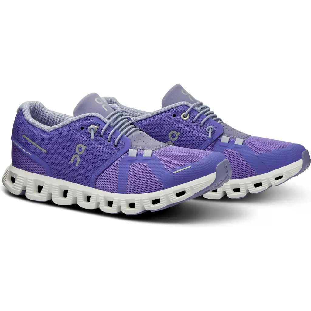 On Cloud 5 Running Shoe in Blueberry/Feather at Nordstrom, Size 8 | Nordstrom