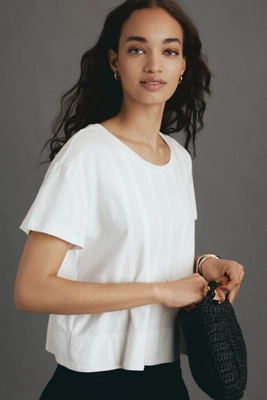 Pilcro Pleated Swing Tee | Anthropologie (US)