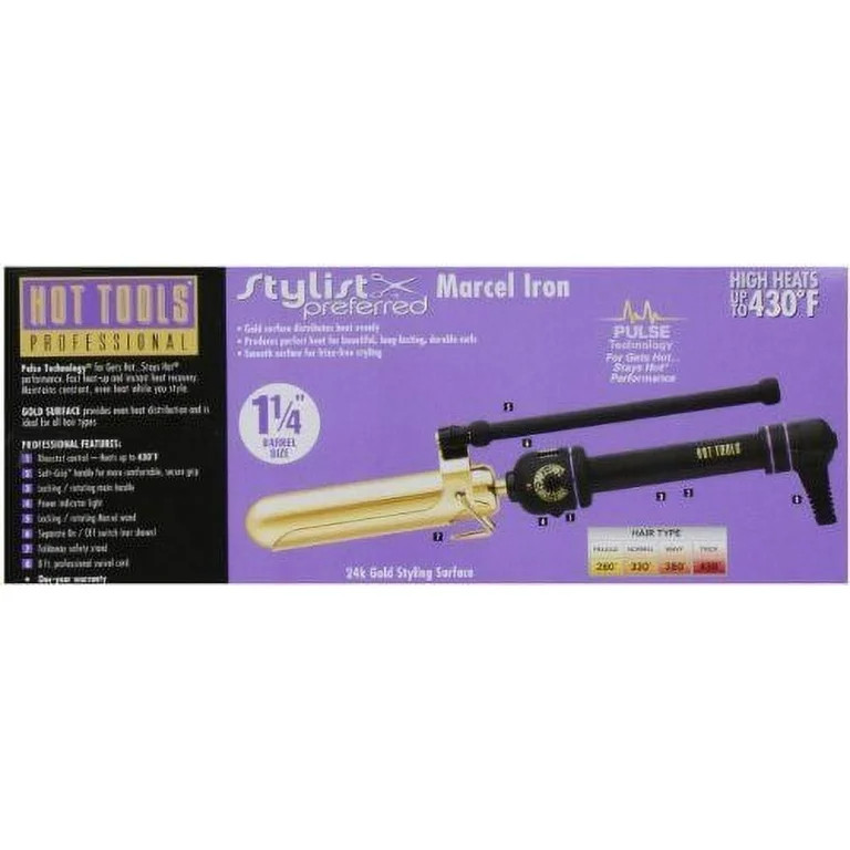 HOT TOOLS 1130 Professional Marcel Iron for large, loose curls 1-1/4 Inches | Walmart (US)