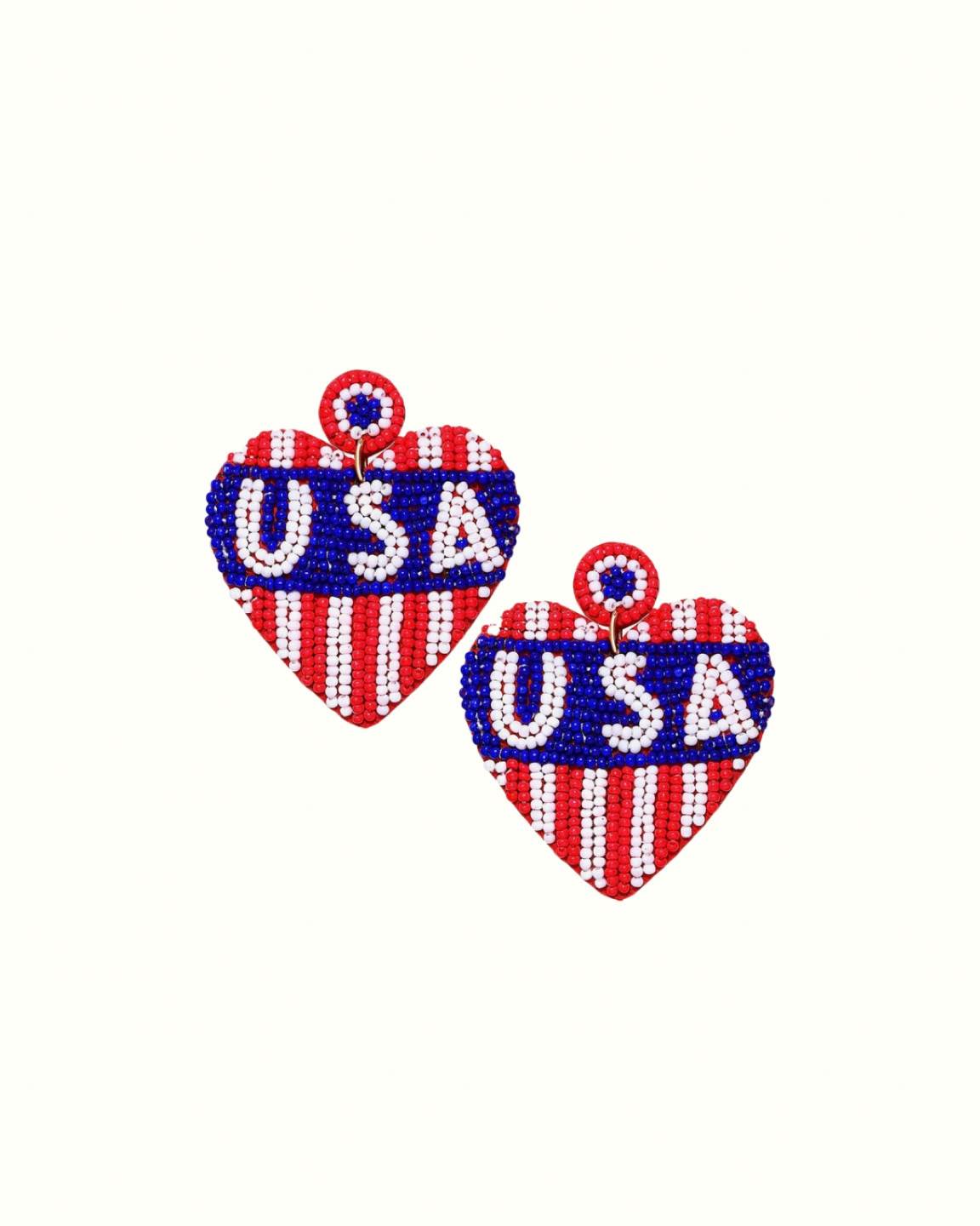 Happy 4th of July!! Wearing these Amazon beaded statement earrings this year  