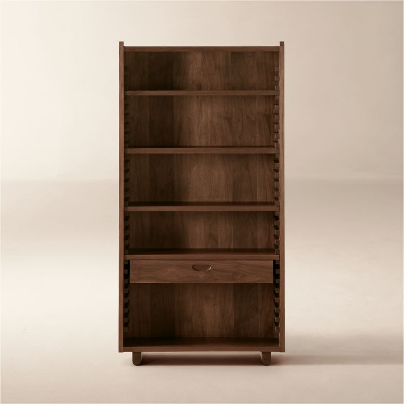 Ventura Walnut Wood Tall Bookcase by Lawson-Fenning + Reviews | CB2 | CB2