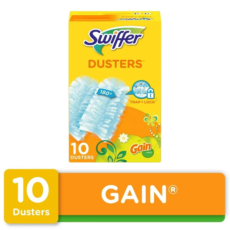 Swiffer Dusters Refill for Cleaning, Feather & Microfiber Duster Alternative, Gain, 10 Count | Walmart (US)