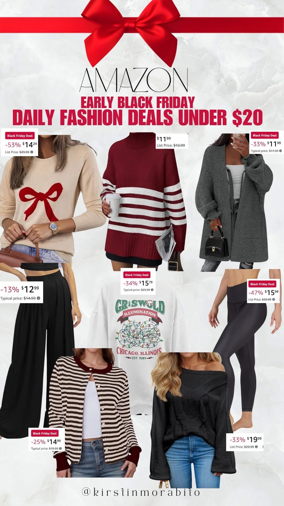 Daily deals under $20!

#LTKSaleAlert #LTKFindsUnder50 #LTKCyberWeek