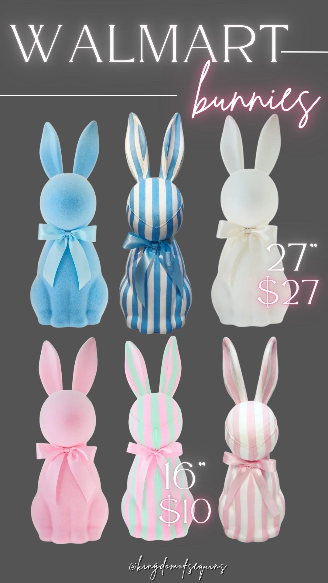 The cutest bunnies for spring & Easter decor!! 16” ones for $10 and 27” for $27!!

#LTKHome #LTKSaleAlert #LTKSeasonal