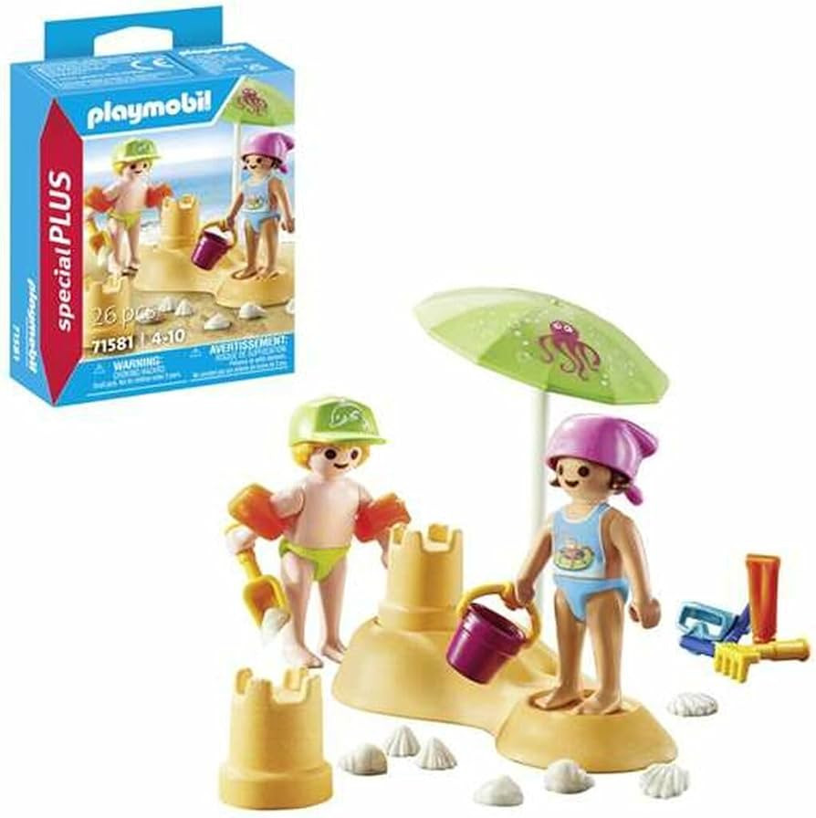 PLAYMOBIL Kids with Sand Castle | Amazon (US)