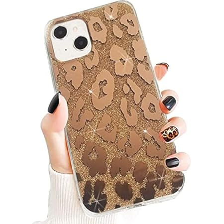 Leopard Case for iPhone 13 Pro Max 6.7 inch 2021 Release, Shiny Gold Glitter Sparkle Slim Fit Luxury | Amazon (US)