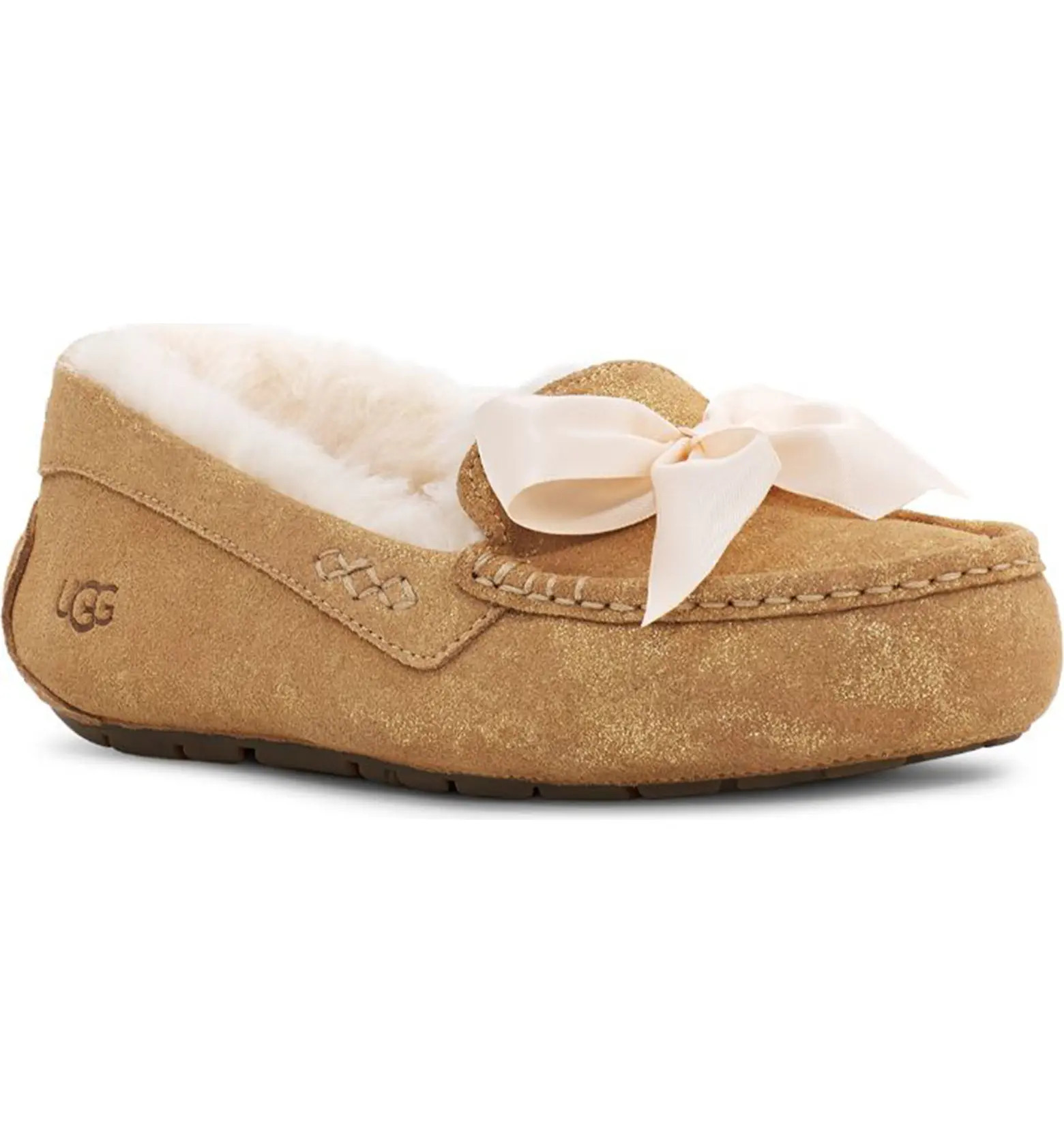 Ansley Bow Glimmer Flat | Nordstrom Rack