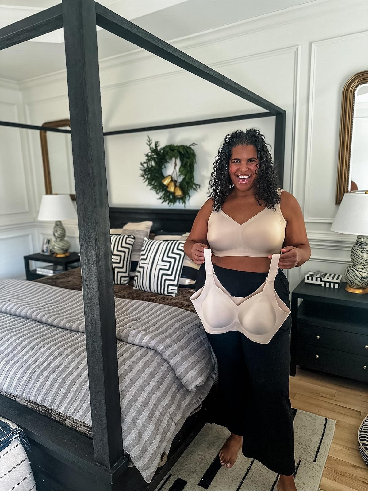 The most comfortable and supportive bra you won’t want to take off. The thick straps and band make it great for heavier chests. #amazonfinds #ootd