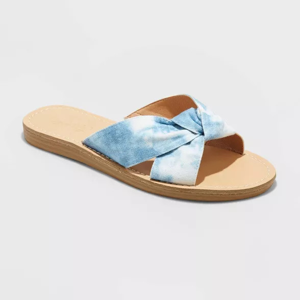 Women's Melody Knotted Slide Sandals - Universal Thread™ | Target