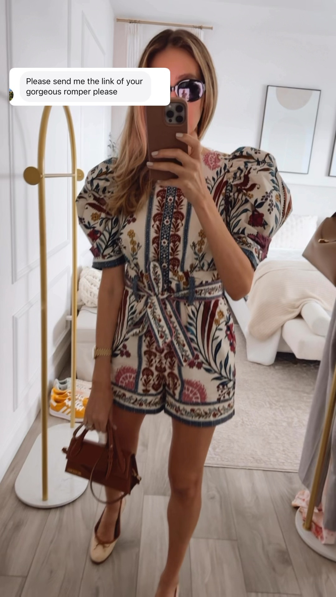 Gorgeous and feminine farmrio romper 
Runs tts , wearing a size small 


#LTKTravel #LTKOver40 #LTKSeasonal