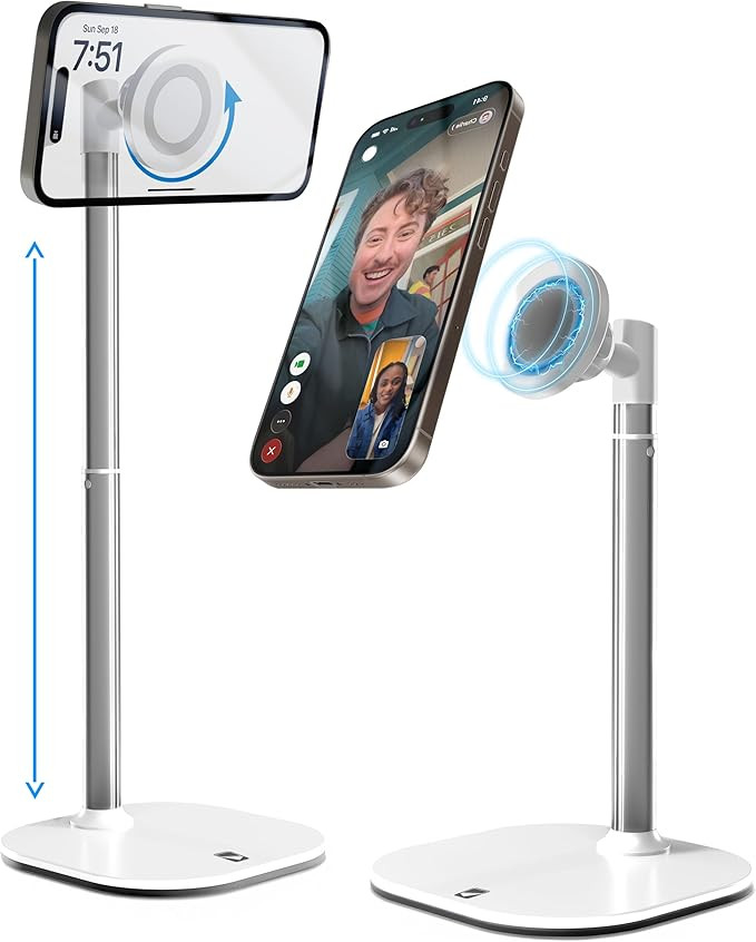 COOPER MagStand, Adjustable Magnetic iPhone Stand for Desk & Phone Holder for Video Recording, Co... | Amazon (US)