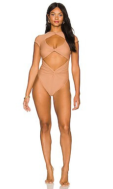 Andrea Iyamah Aluna One Piece in Nude from Revolve.com | Revolve Clothing (Global)