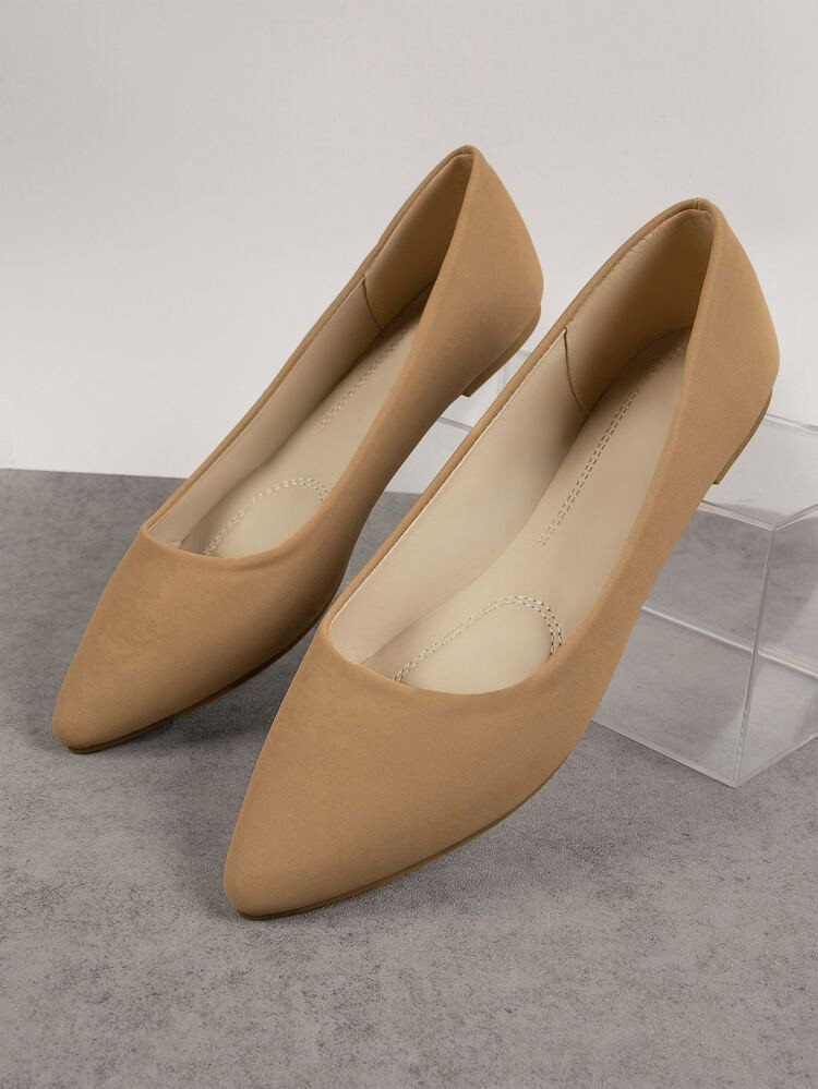 Simple Closed Toe Court Ballet Flats | SHEIN