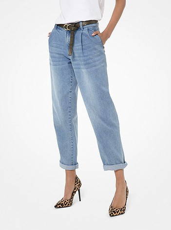 Stretch Denim Carrot Jeans | Michael Kors US
