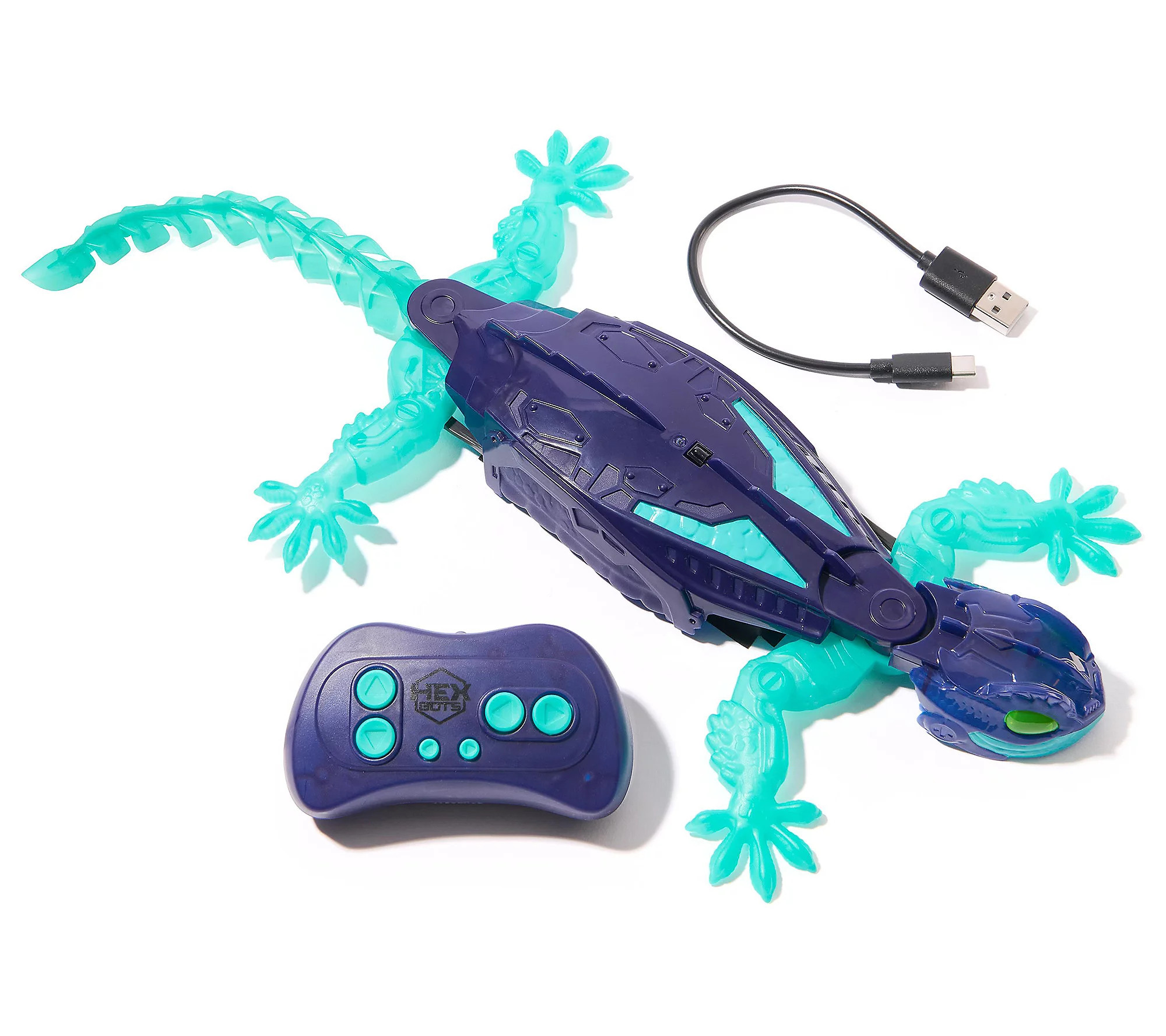Hex Bots RC Wall & Floor Crawling Glow in the Dark Gecko | QVC