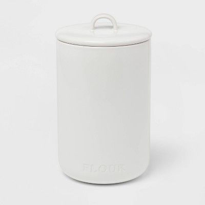 Stoneware Hand Lettered Canister - Threshold™ | Target