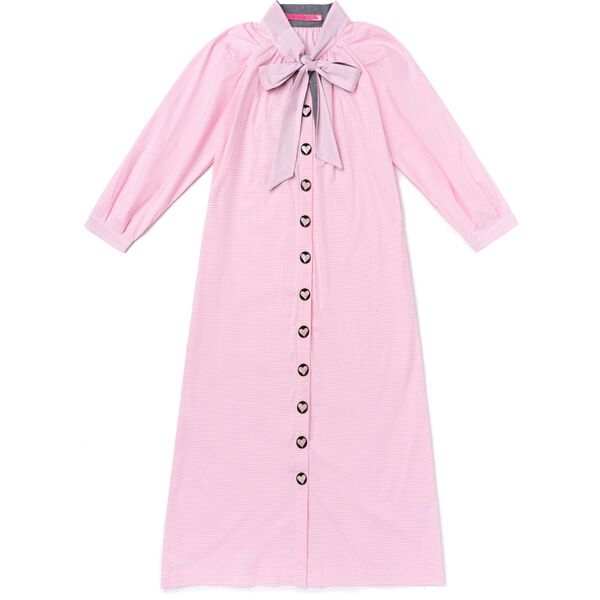 Women's Midi Dress, Pink Gingham | Maisonette