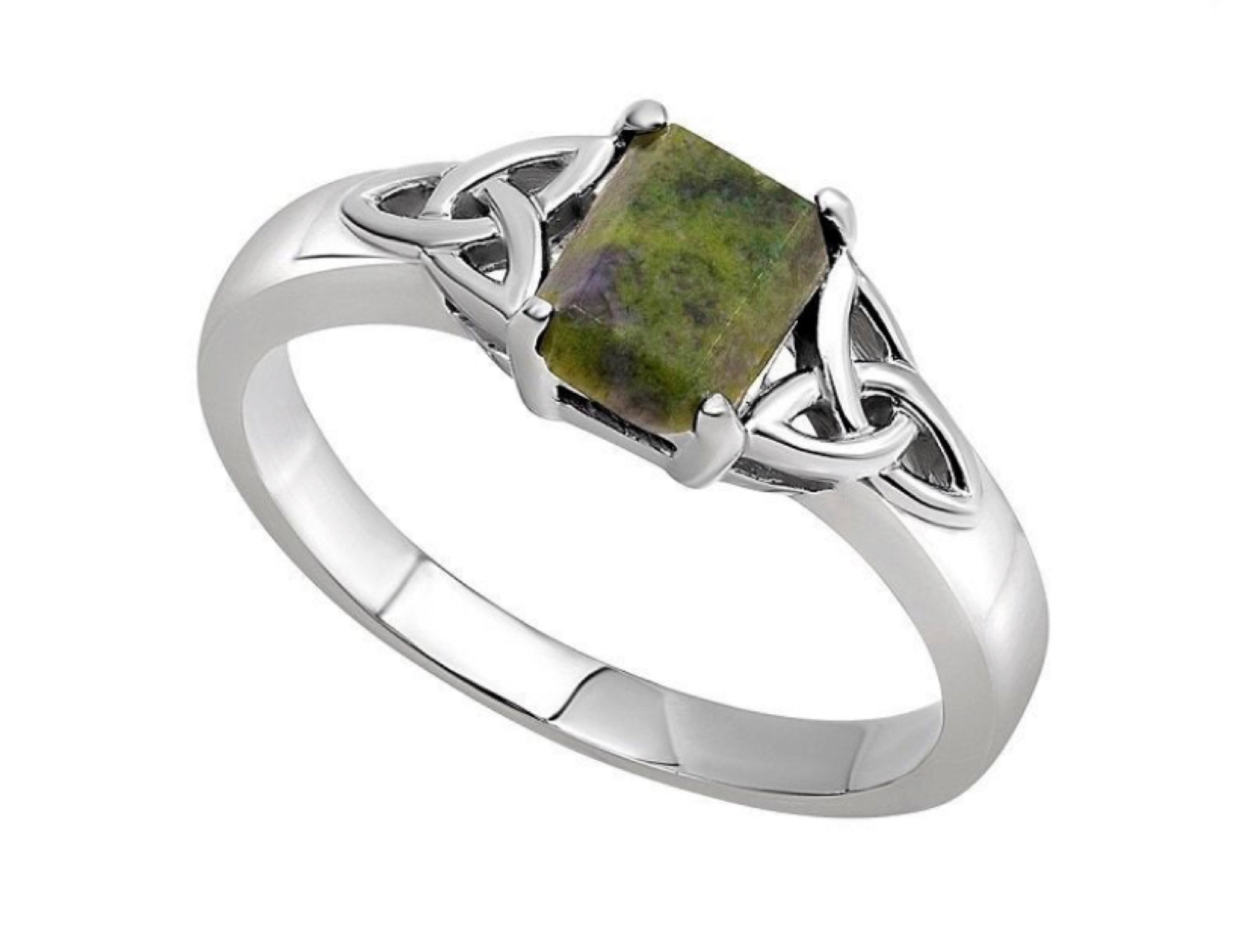| Sterling Silver Connemara Marble Irish Trinity Knot Ring |  

Known as “the Gemstone of Ireland” Connemara Marble comes in over 40 shades of green and is mined from the mountains of Connemara in the West of Ireland along the wild atlantic way. Health, Happiness & Love!

#LTKstyletip #LTKU #LTKGiftGuide