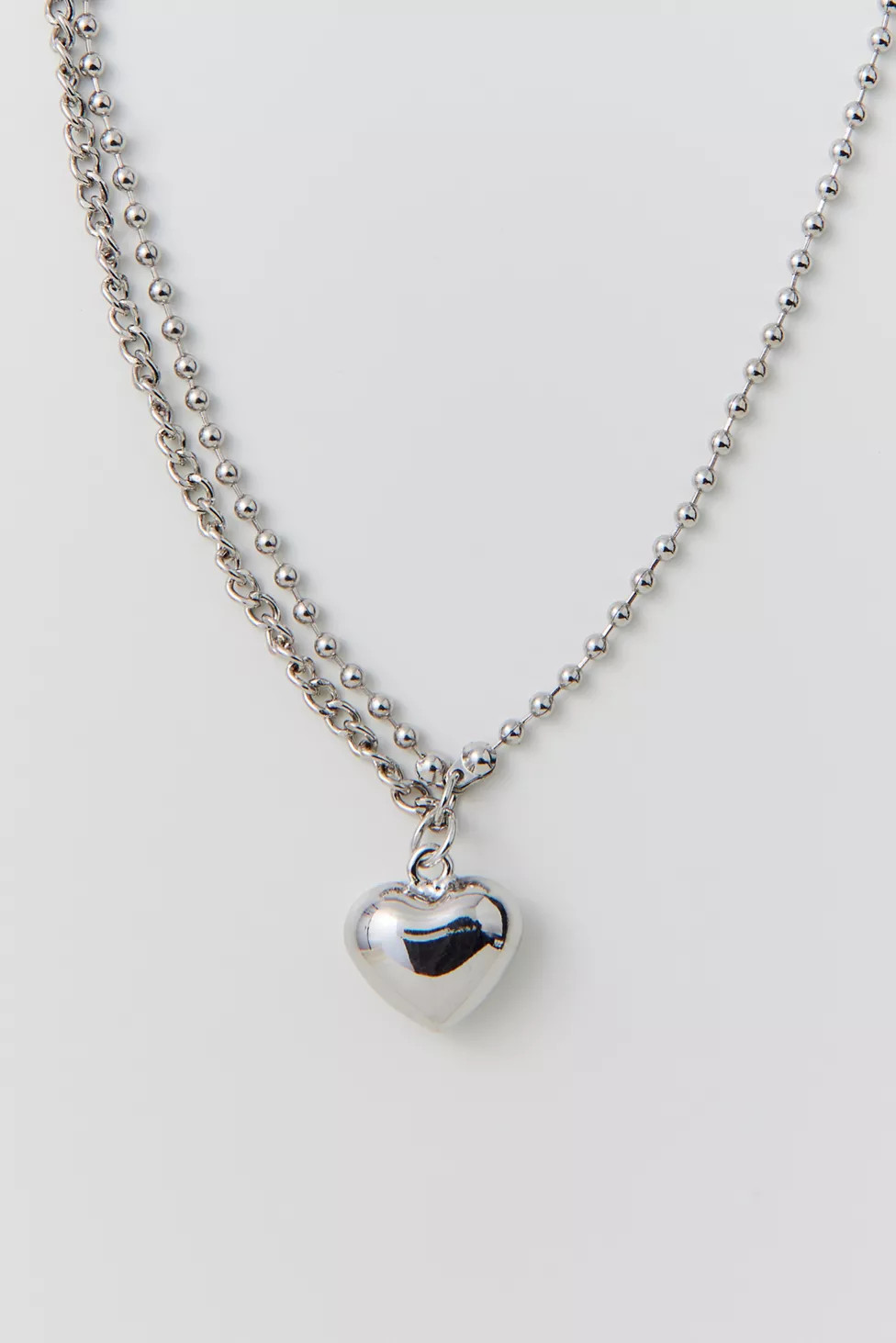 Heart Ballbead Statement Necklace | Urban Outfitters (US and RoW)