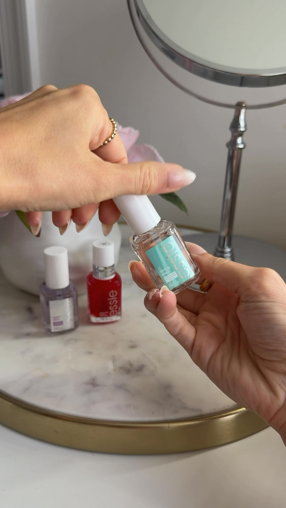 #ad #essiepartner 🤍✨🤏🏼 the perfect mani in 30 seconds with @essie! This bright jewel tone pink is giving me life & the perfect color to end summer on! 

Comment LOVE to get my full mani line up sent over to directly! Everything is available at @target and in my LTK! 

#targetpartner #target #essie

#LTKgrwm #LTKselfcare #LTKBeauty