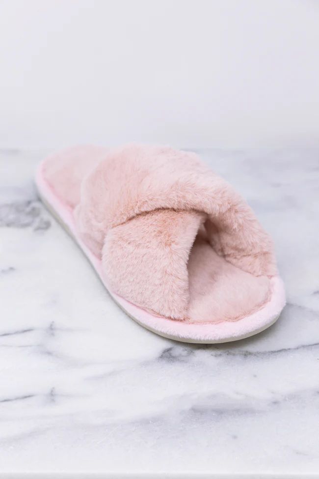 Dreaming Of Winter Mauve Fuzzy Slippers DOORBUSTER | The Pink Lily Boutique