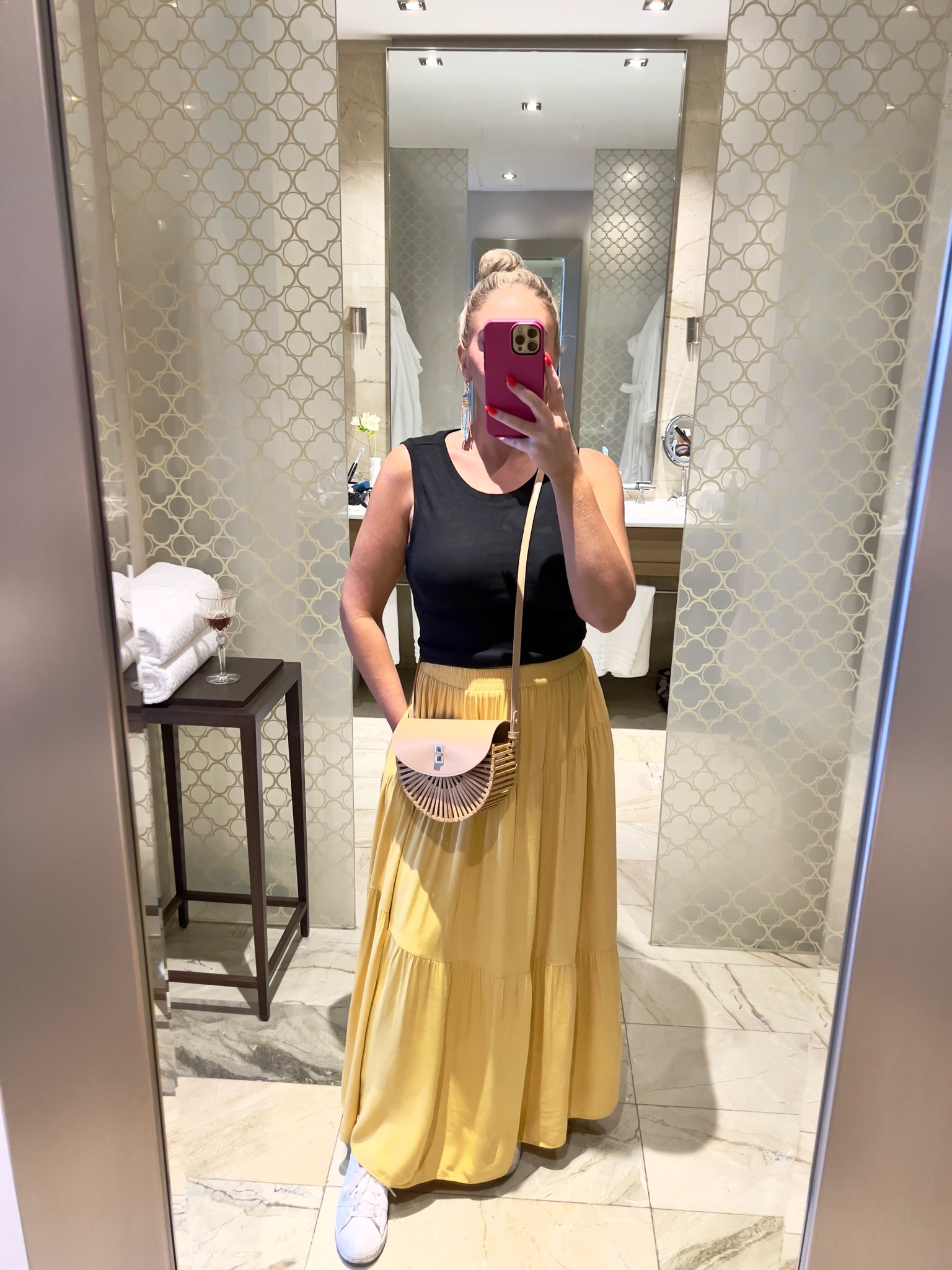 Vacation outfit! Cropped tank is a medium and Amazon long skirt is a medium  

#LTKTravel #LTKSeasonal #LTKFindsUnder100