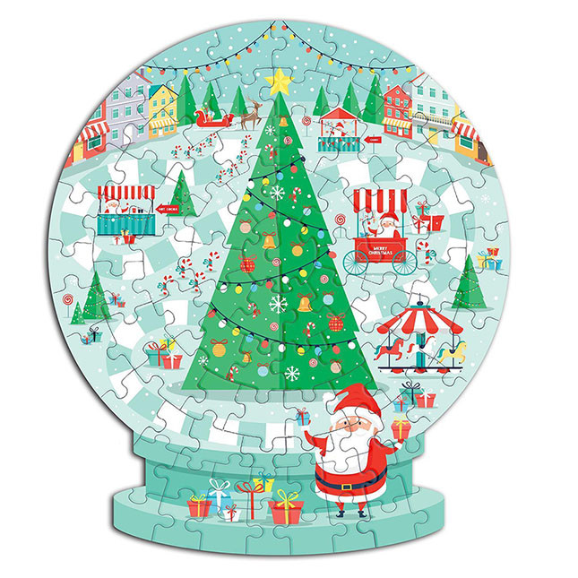 Snow Globe Shape Puzzle in Storage Box | Fat Brain Toys
