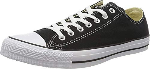 Converse Women's Low-Top, White and Black Canvas, .6 M US Women / .4 M US Men | Amazon (US)