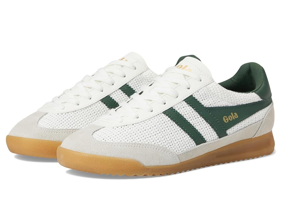 Gola Tornado Zephyr Women's Walking Shoes White/Evergreen : 9 B - Medium, Leather | Zappos