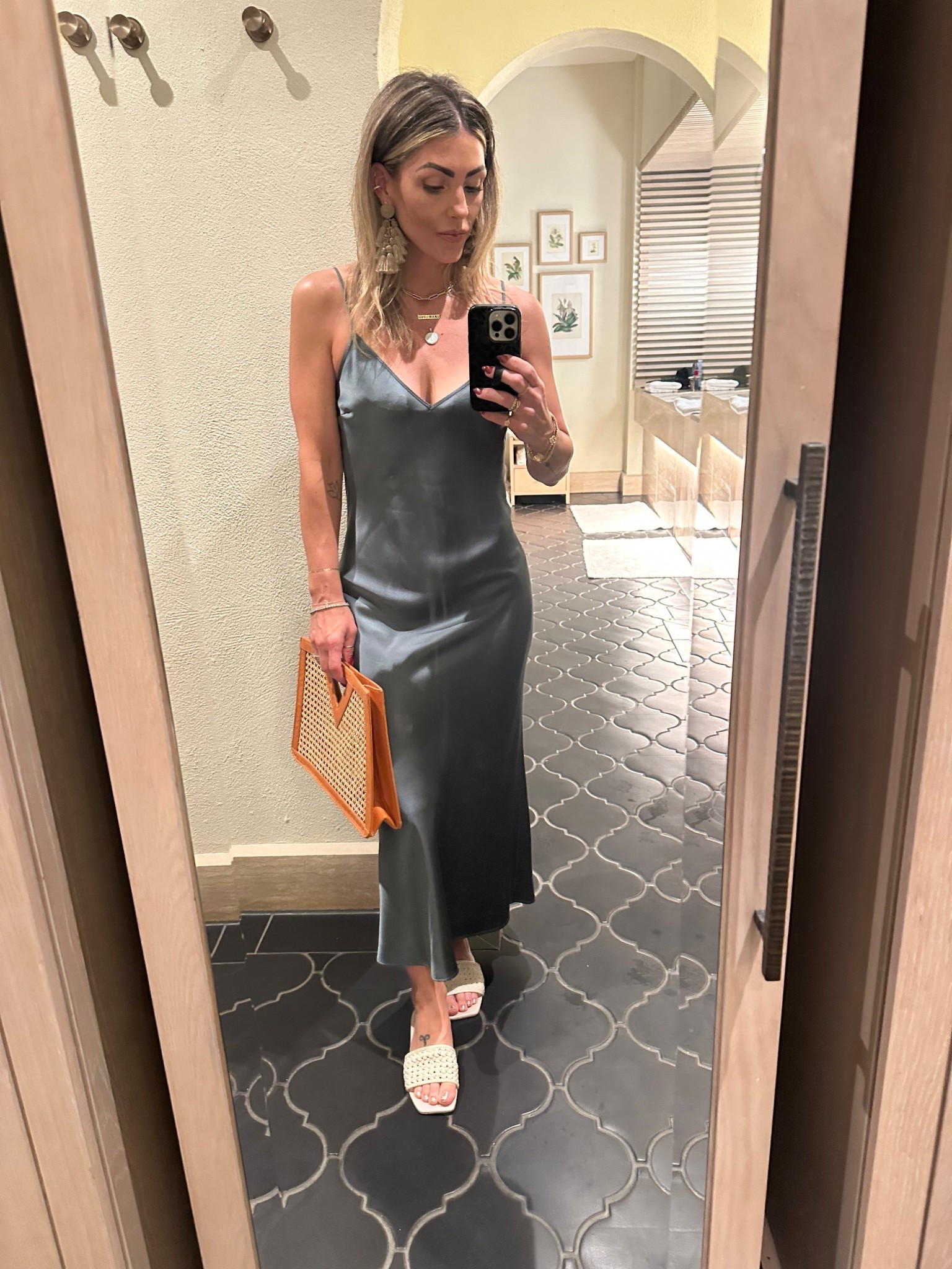 Found in a luxury resale shop for a steal, but linked the exact dress in different colors below. Slides are old Schutz, linked similar below.🤍

#LTKootd #LTKOver40 #LTKTravel
