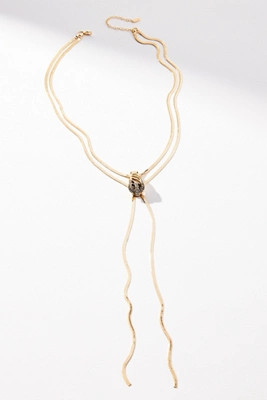 Crystal Buckle Lariat Necklace | Anthropologie (US)
