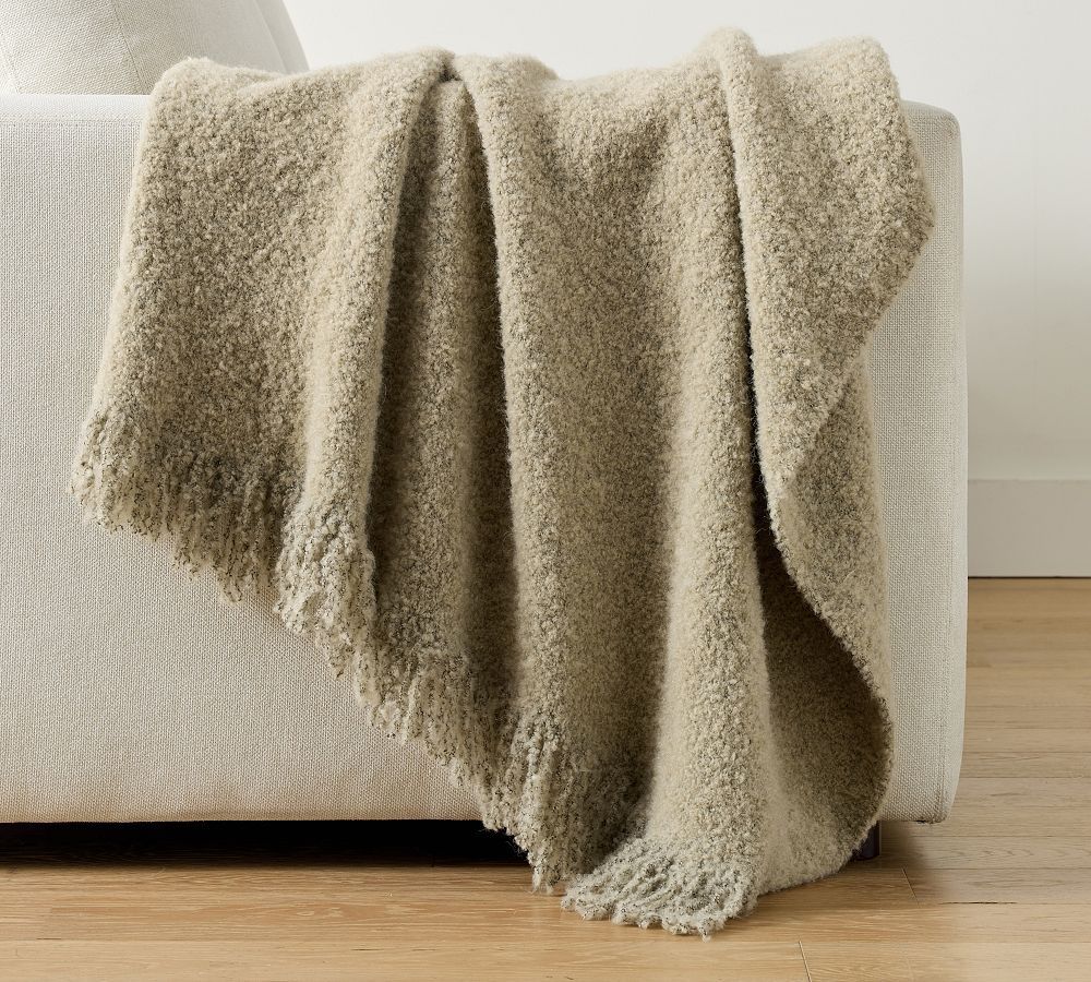 Boucle Knit Throw | Pottery Barn (US)