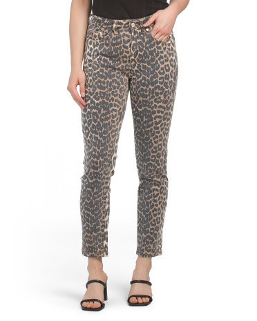 Animal Print Straight Leg Jeans For Women | TJ Maxx