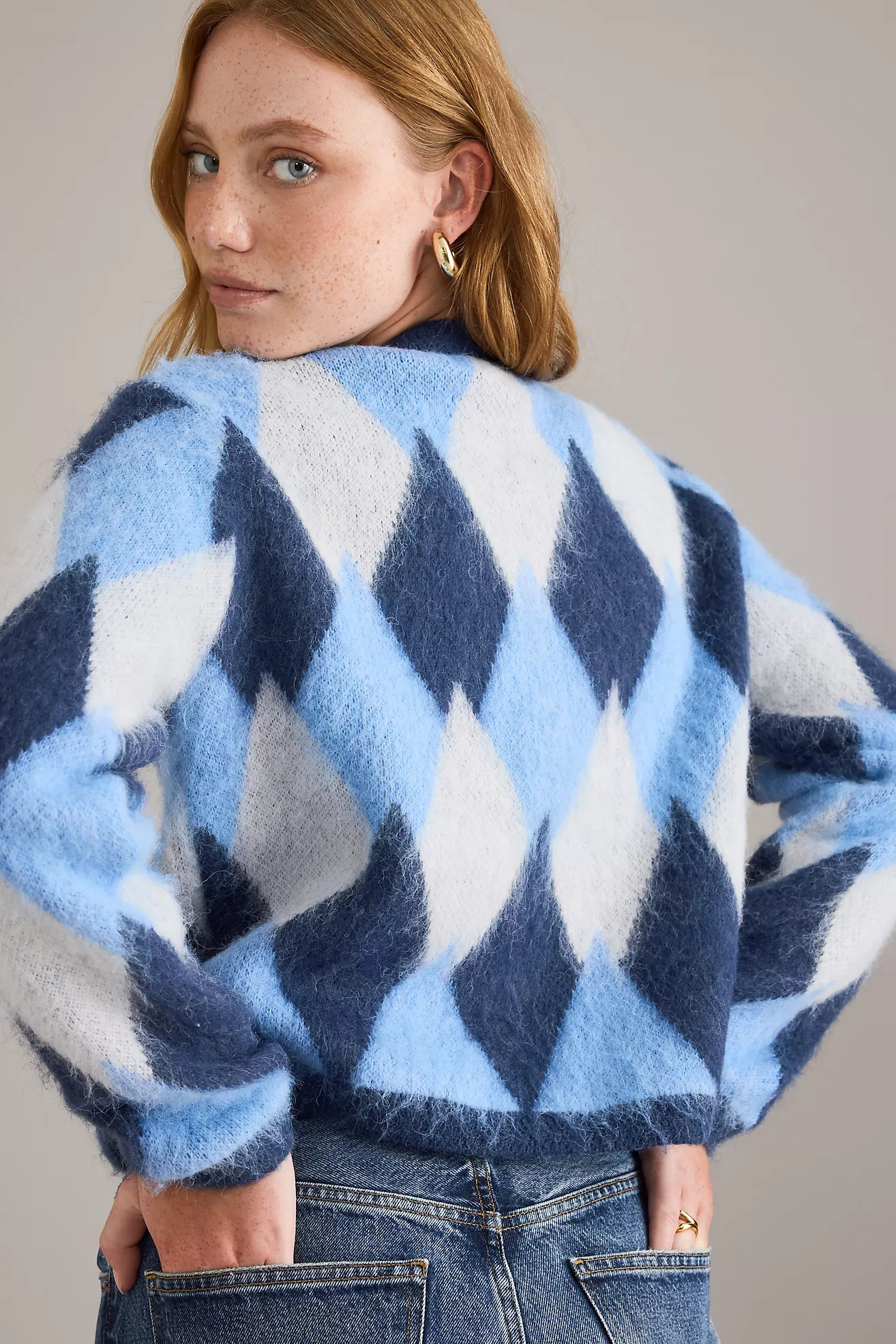 By Anthropologie Argyle Cardigan | Anthropologie (UK)