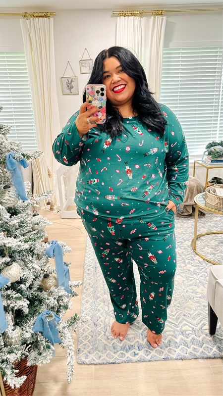 Smiles and Pearls LOVES JoySpun pajamas from Walmart. They have some cute holiday sets. Joyspun pjs are stretchy and super soft!  Candice is wearing a 2x. 

Walmart Find, Walmart fashion, holiday pjs, holiday outfits, Christmas, Fall outfit, Gift guide, plus size fashion, size 18 style, nutcracker pjs

#LTKplussize #LTKGiftGuide #LTKCyberWeek