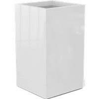 Darwin Tall Rectangular Planter - 72" x 24" x 42" - Bright White (Gloss) | Jay Scotts | Plant Addicts