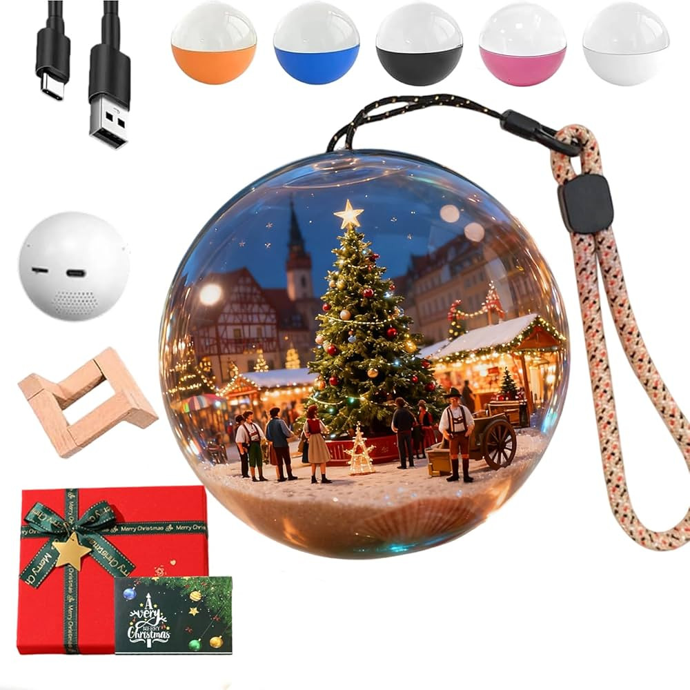 Christbaumkugel Memory Sphere, 2025 New Memory Orb Video Kugel, 2.7 Inch Magic Crystal Ball, 3D P... | Amazon (DE)