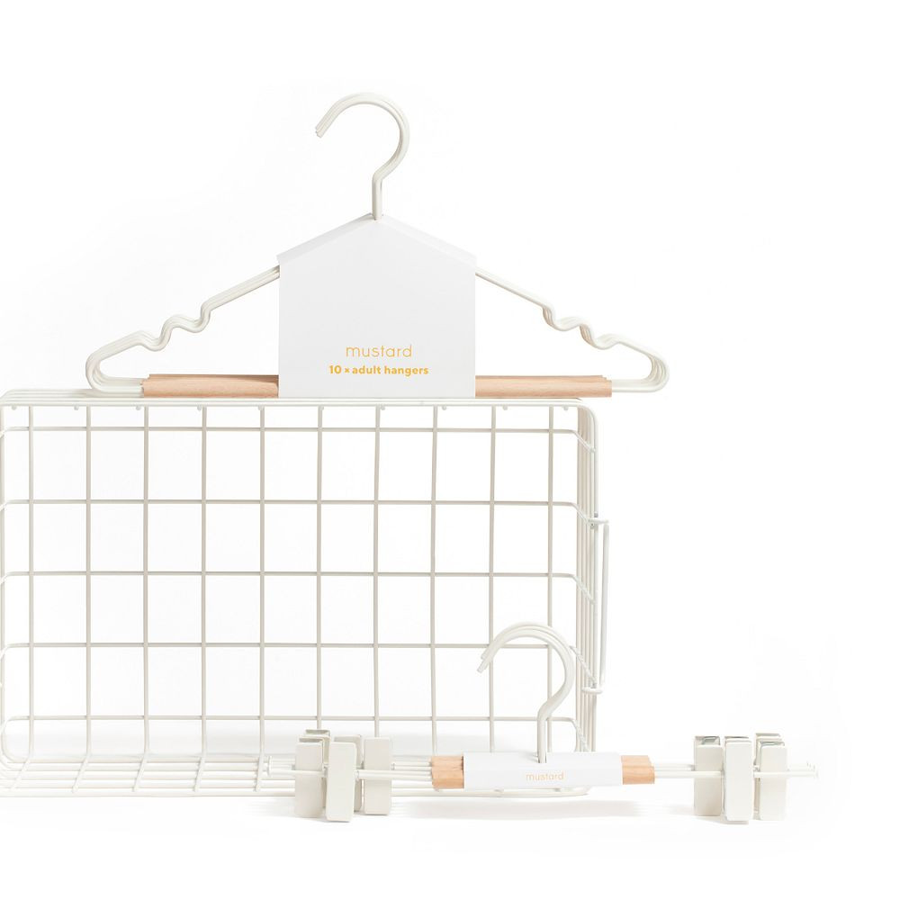 Mustard Made Adult Top Hangers (Set of 10) | West Elm (US)