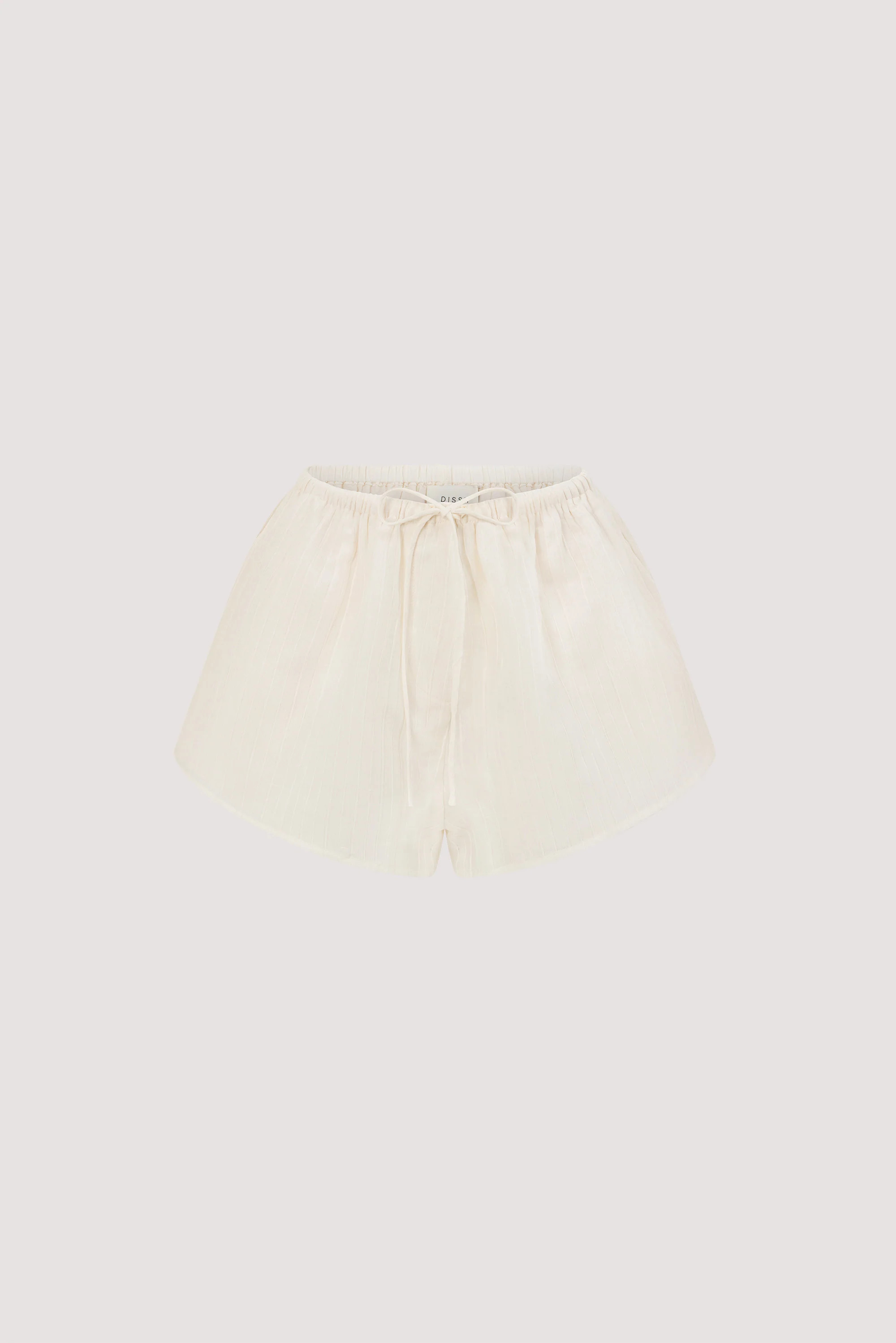 CASEY IVORY CRINKLE RAMIE SHORT | DISSH