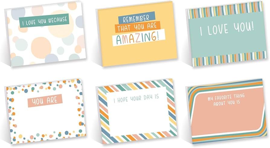 Lunch Box Fill in Sticky Note Assortment / 4" x 3" Encouragement Repositionable Sticky Notes/Set ... | Amazon (US)