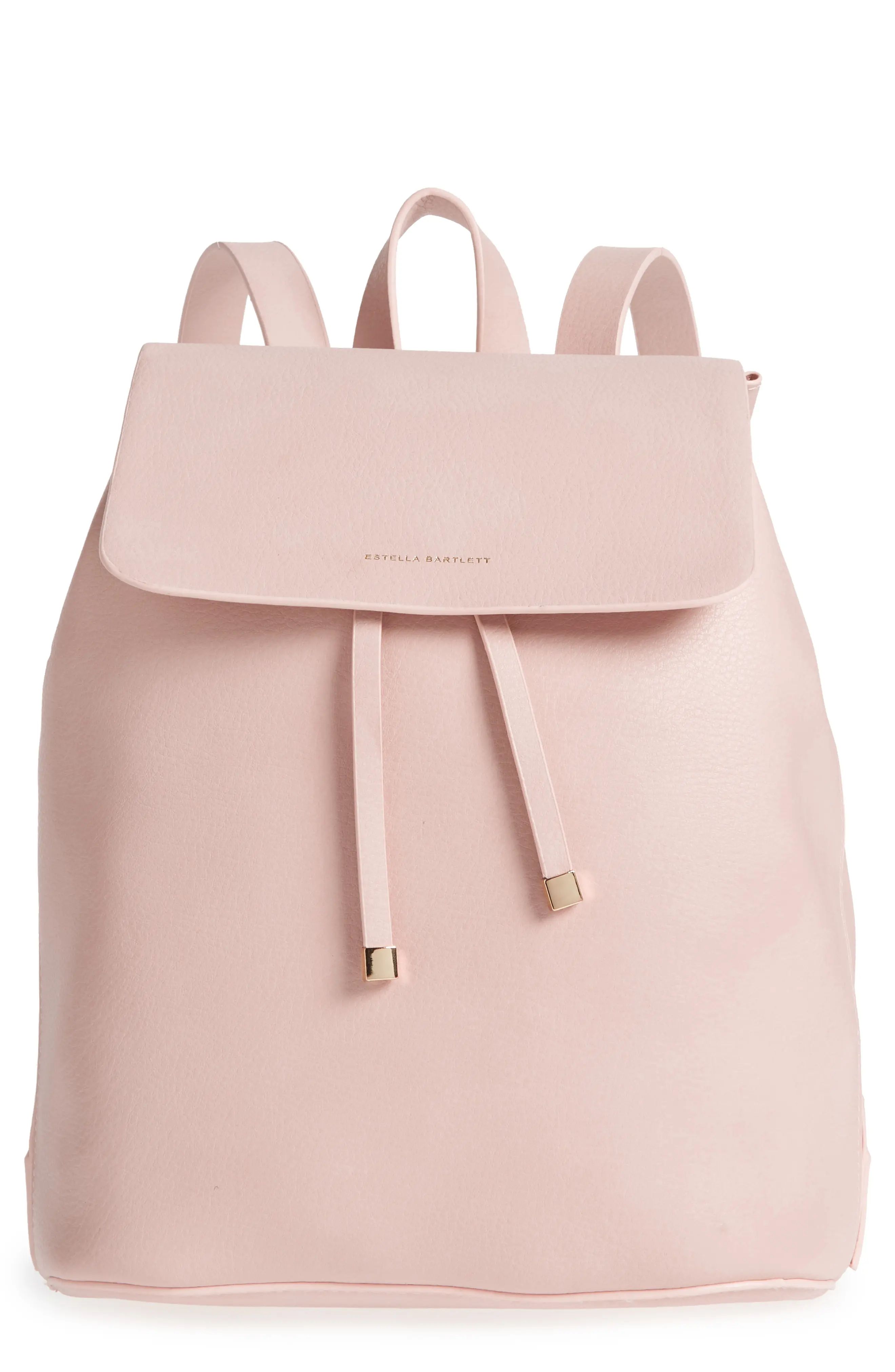 Estella Bartlett Milcote Faux Leather Backpack - Pink | Nordstrom