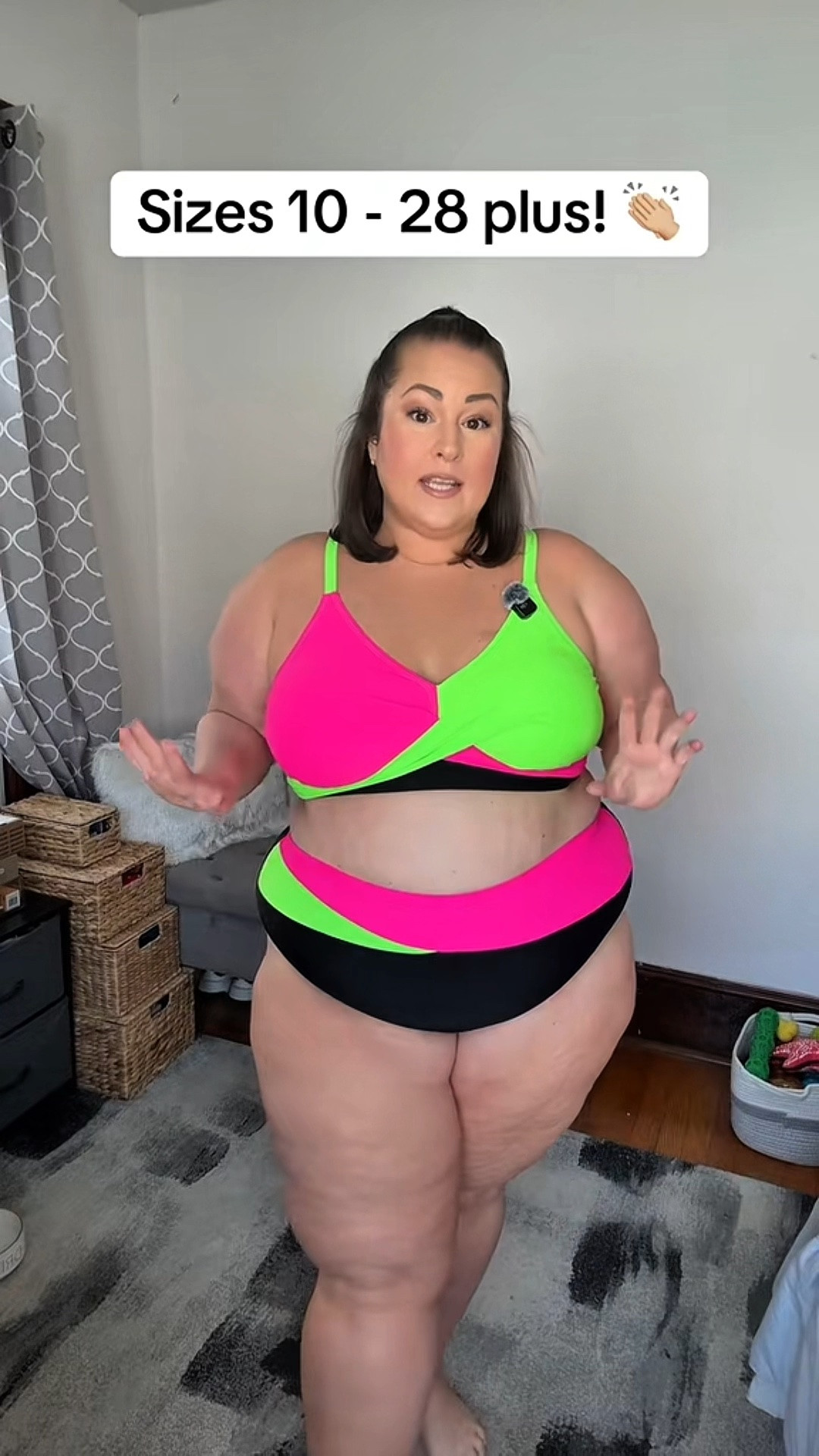 Finally!! A plus size neon bathing suit!! 👙💚🩷✨

Plus size bathing suit
Plus size swimsuit
Plus size swimwear 
#plussizebathingsuit
#plussizeswimsuit

#LTKPlusSize #LTKSeasonal