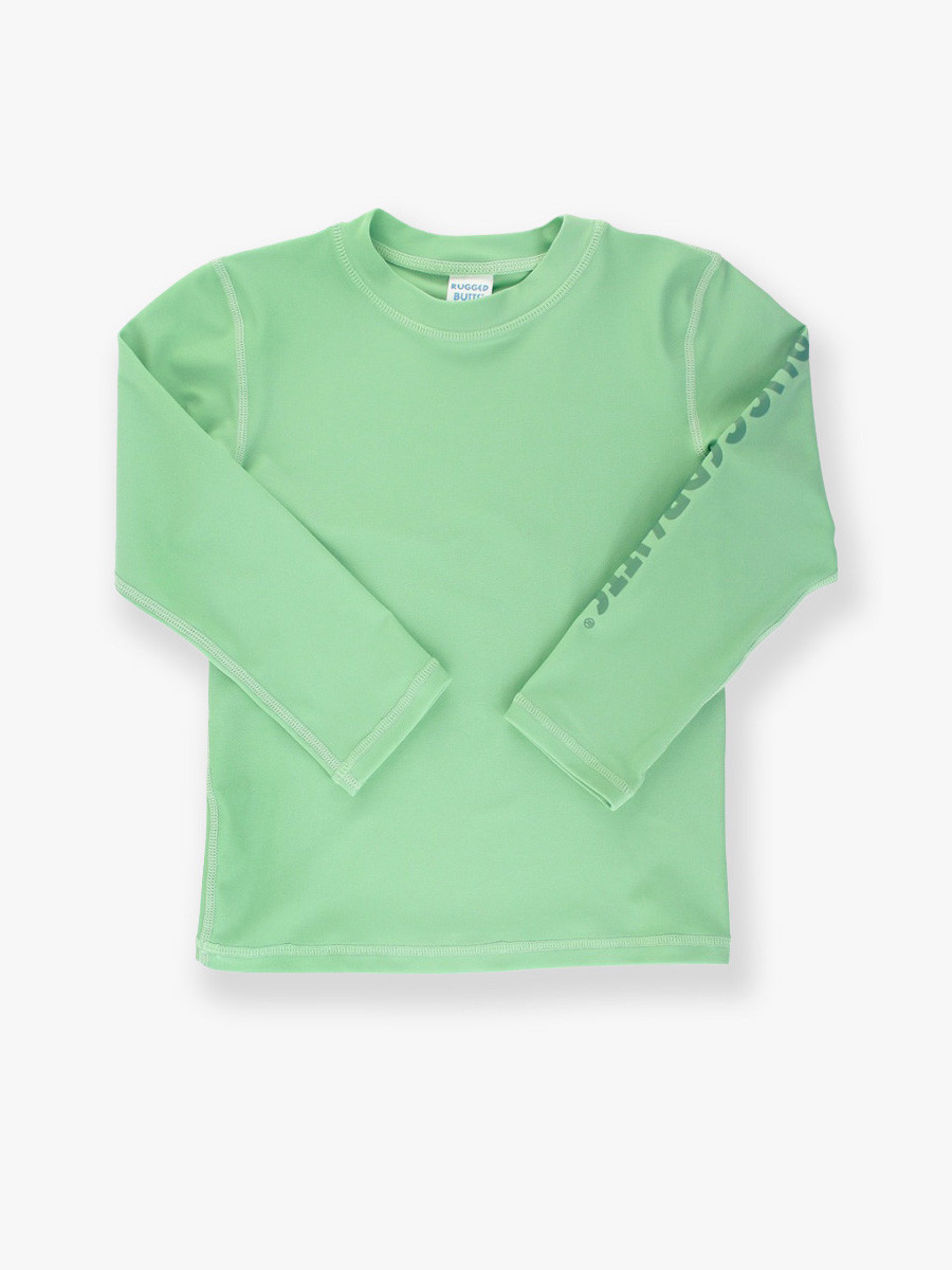 Long Sleeve Logo Rash Guard | RuffleButts / RuggedButts