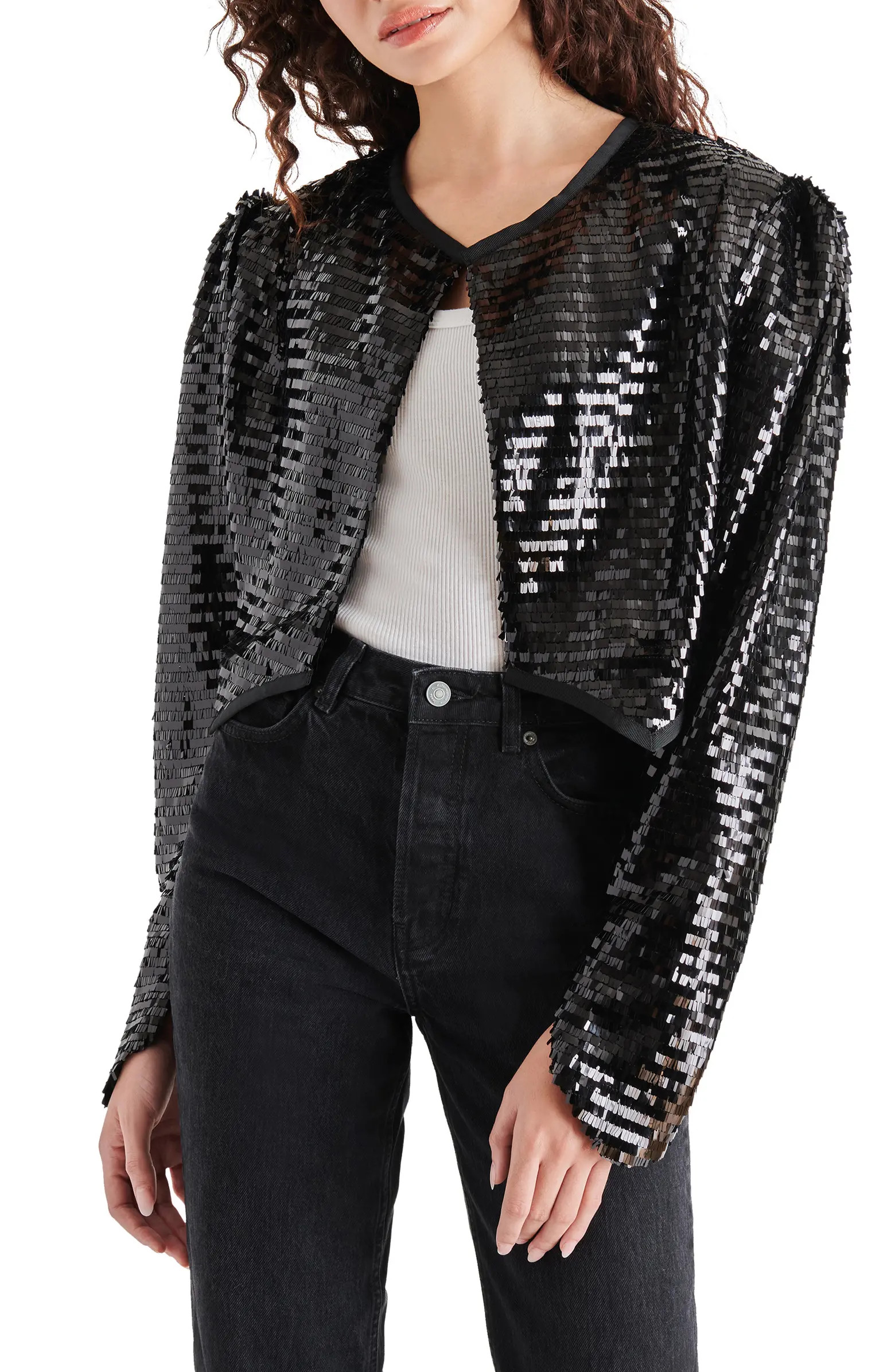 Juliet Sequin Crop Jacket | Nordstrom