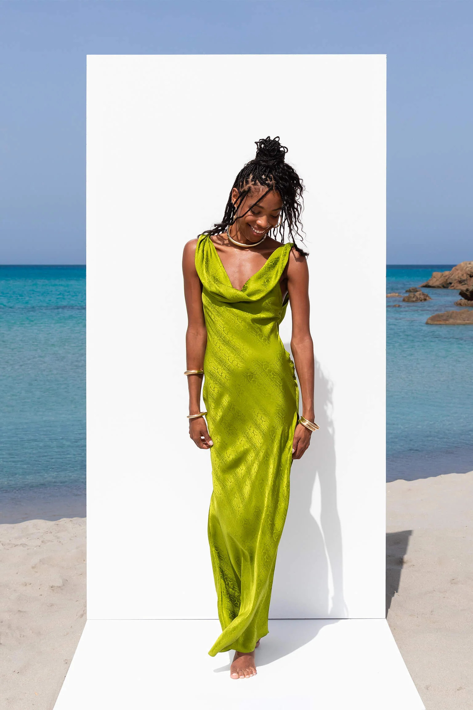 NAVARRA DRESS LIME | Rat & Boa