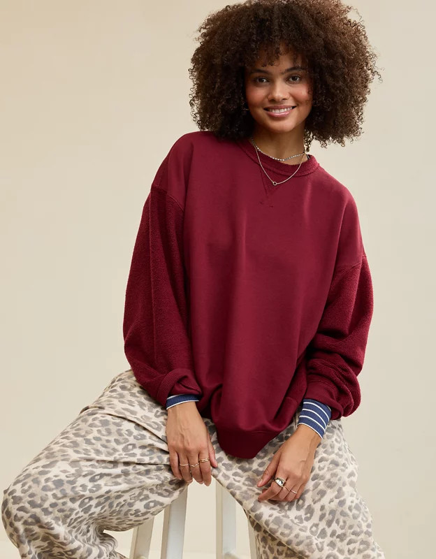 Aerie Très Chic Chenille Sweatshirt | Aerie