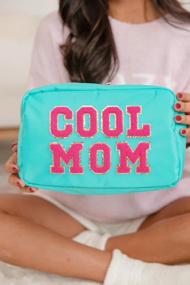 Cool Mom Teal Pink Patch Bag DOORBUSTER | Pink Lily