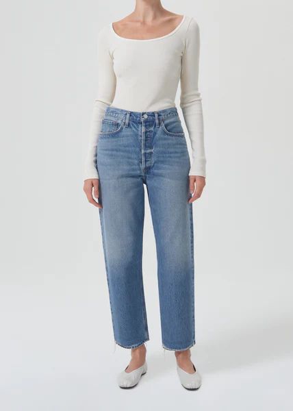 90's Crop Mid Rise Straight in Bound | AGOLDE