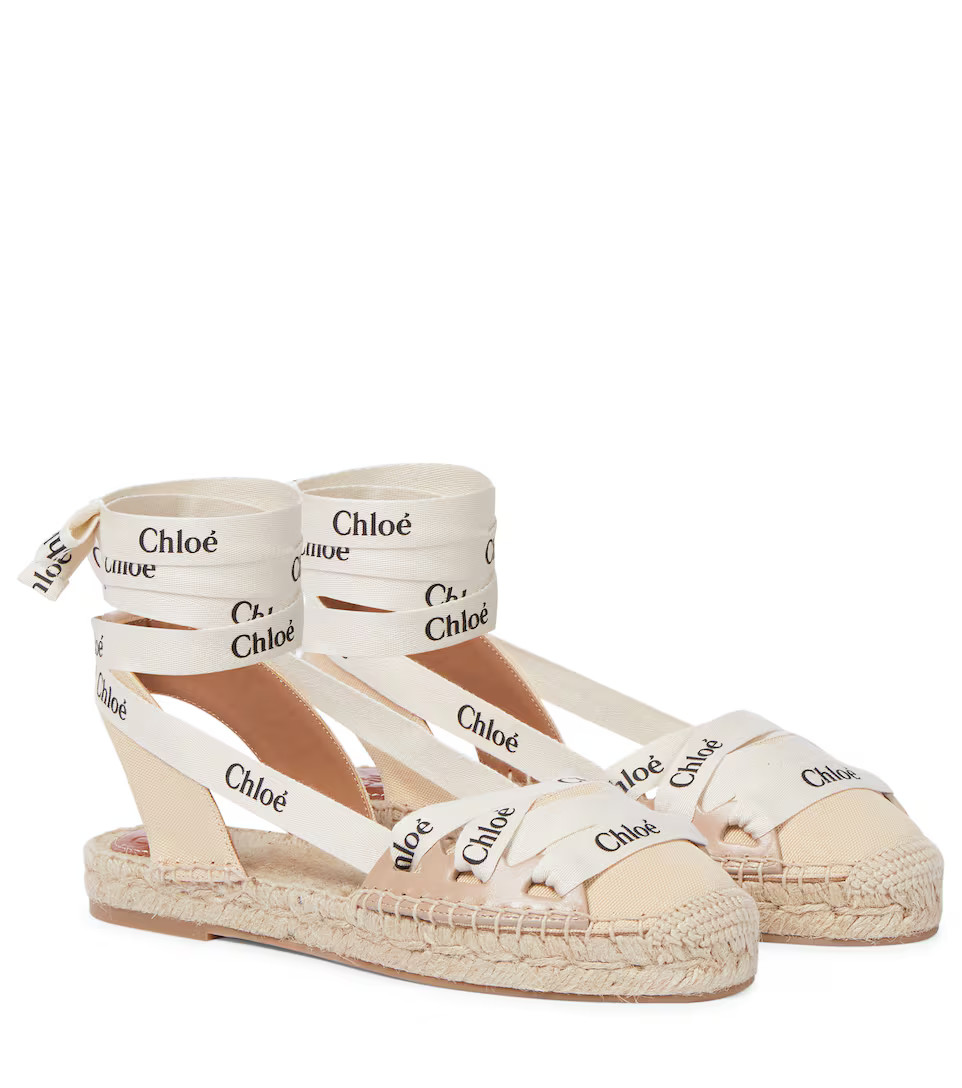 Ingrid leather-trimmed espadrilles | Mytheresa (DACH)