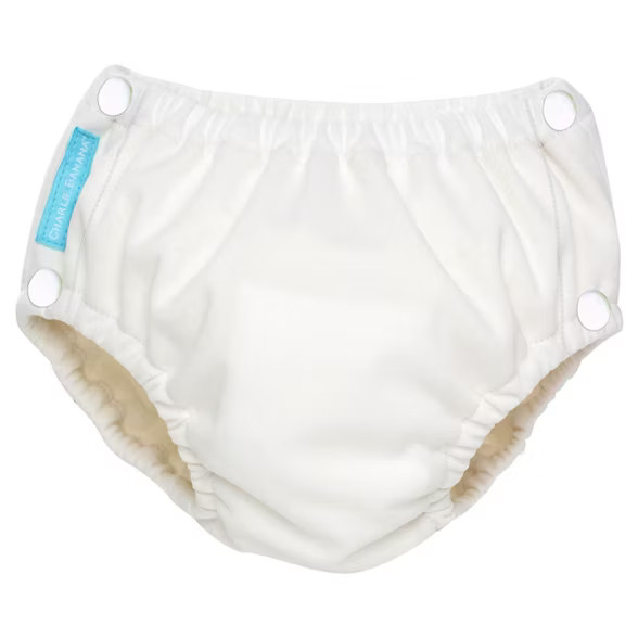 Charlie Banana Reusable Easy Snaps Swim Diaper White (Assorted Sizes) | Target